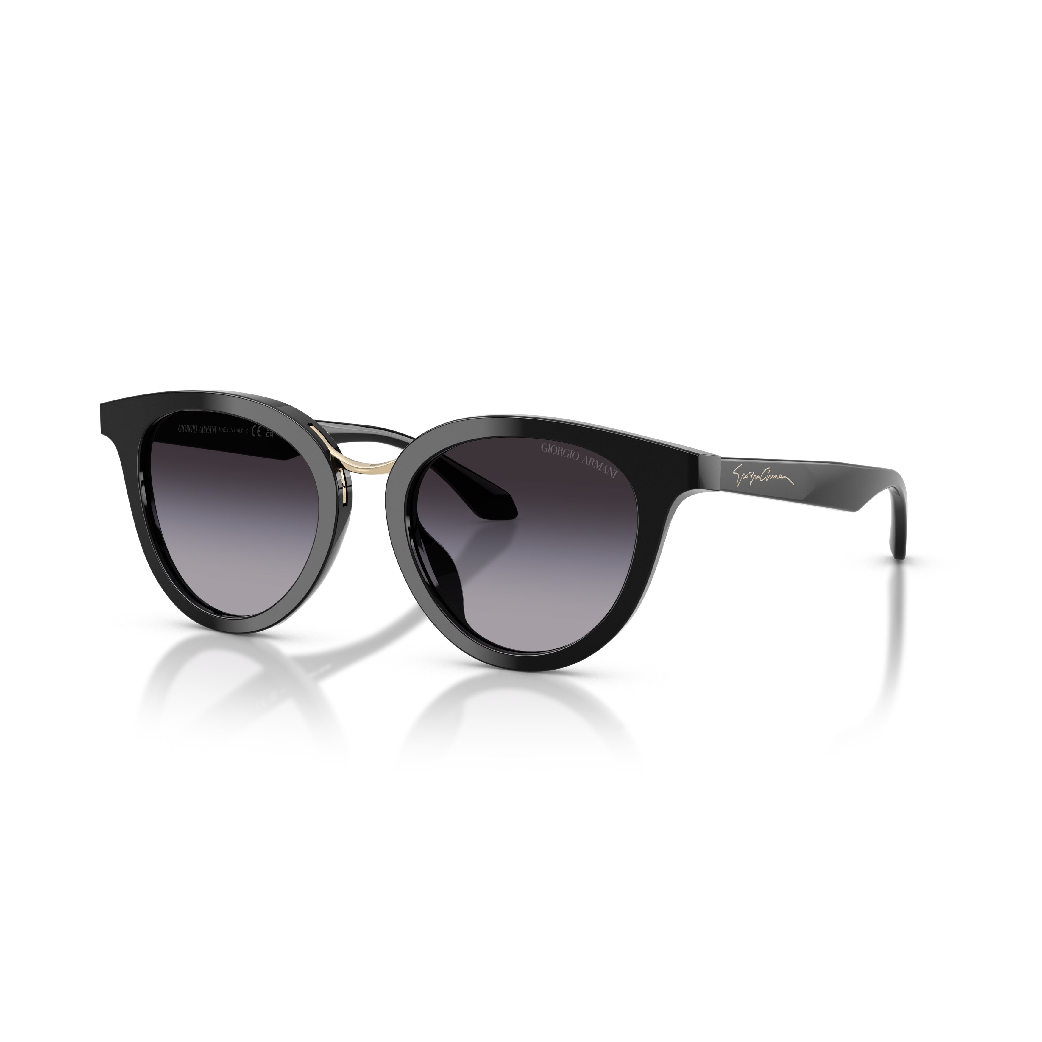 0ar8252u Cat-Eye Sunglasses with Gradient Lenses and Gold-Tone Accent