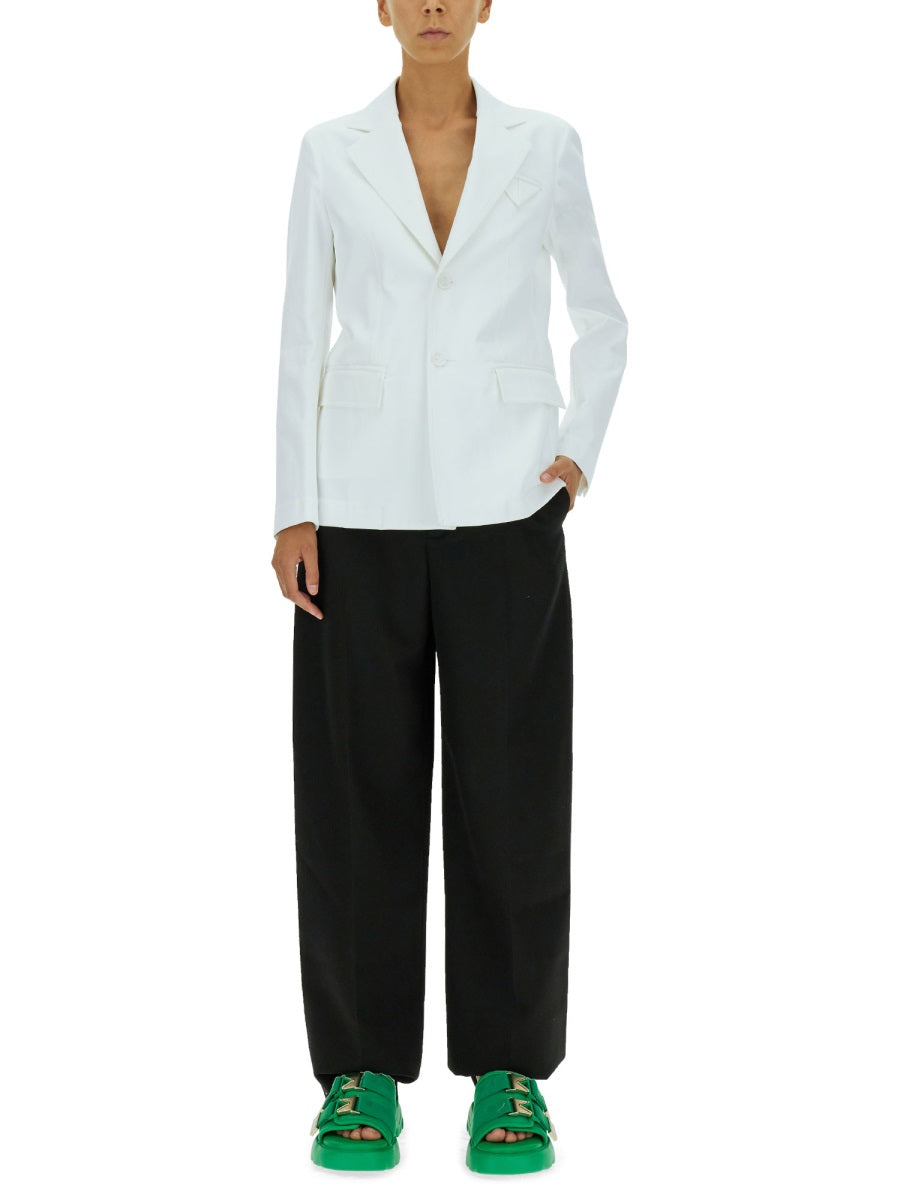Tailored Single-Breasted Jacket with Notched Lapels