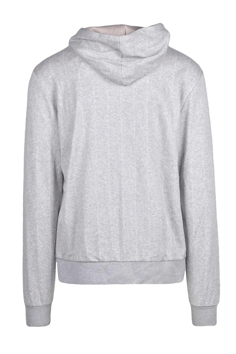 Zip Sweatshirt Cashmere Silk - Light Grey