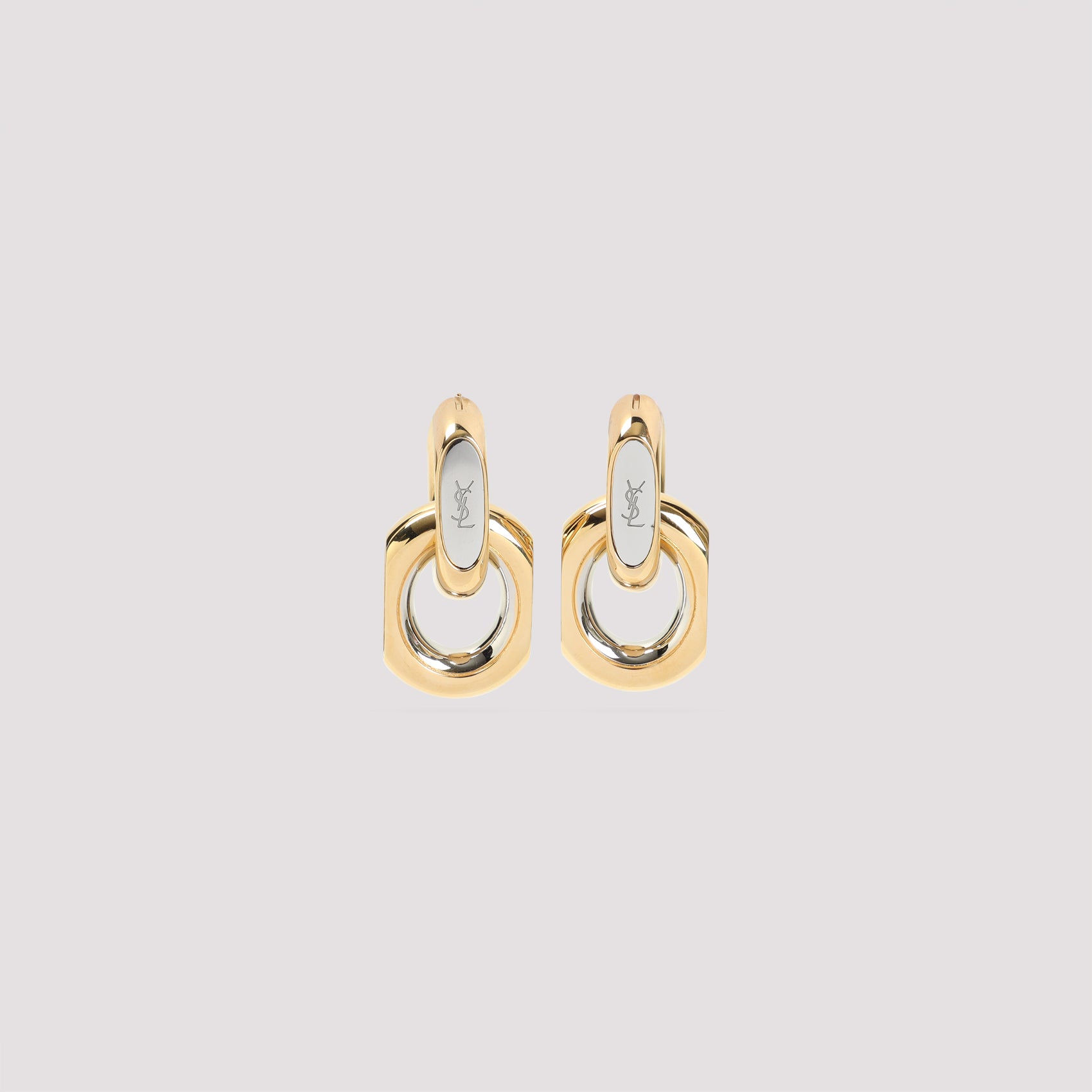 Sculptural Gold-Tone Brass Earrings
