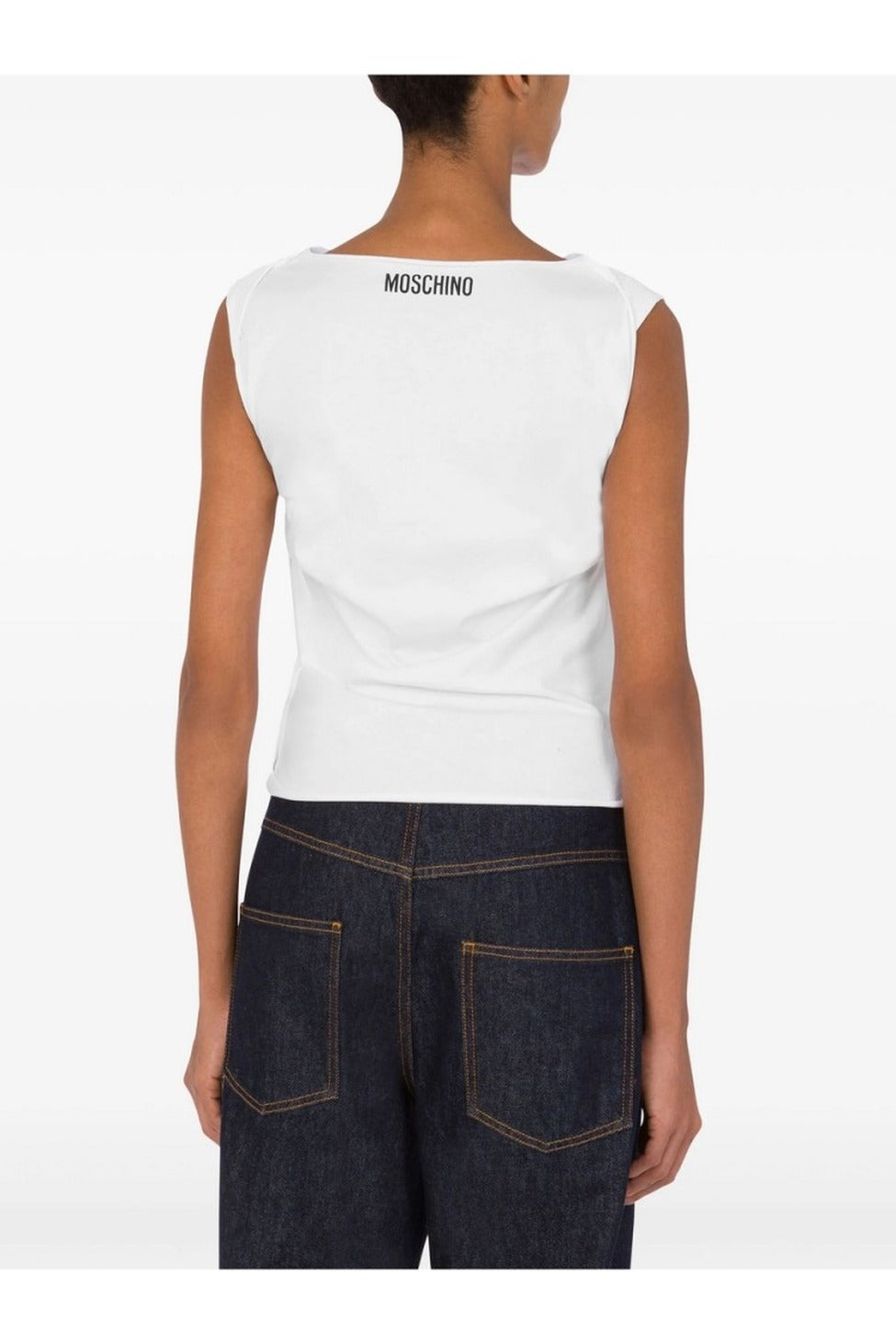 Graphic Print T-Shirt With Cut-Out Details