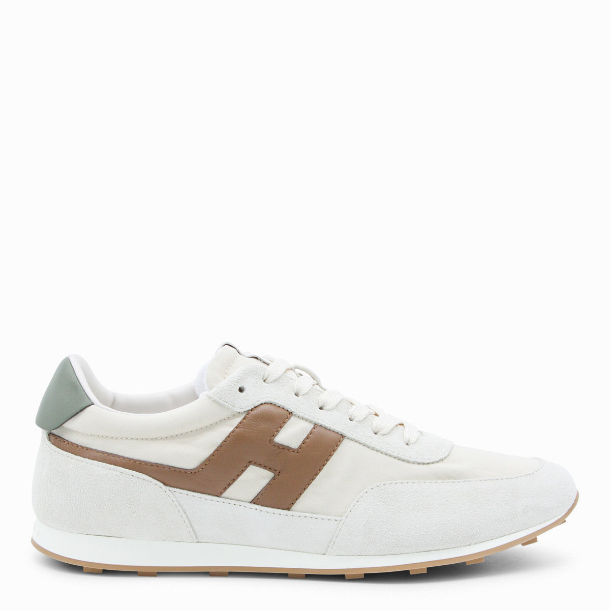 Smooth and Suede Textured Sneakers