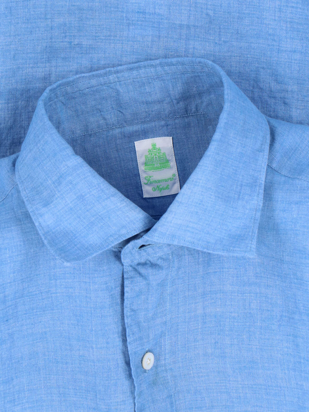 Light Blue Gaeta Linen Shirt