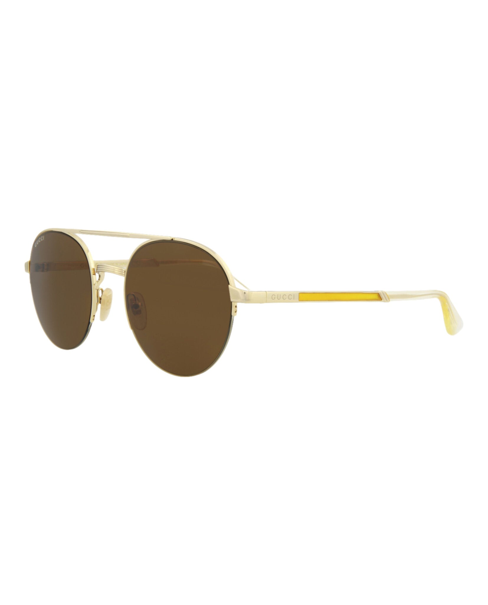 Round-Frame Metal Sunglasses