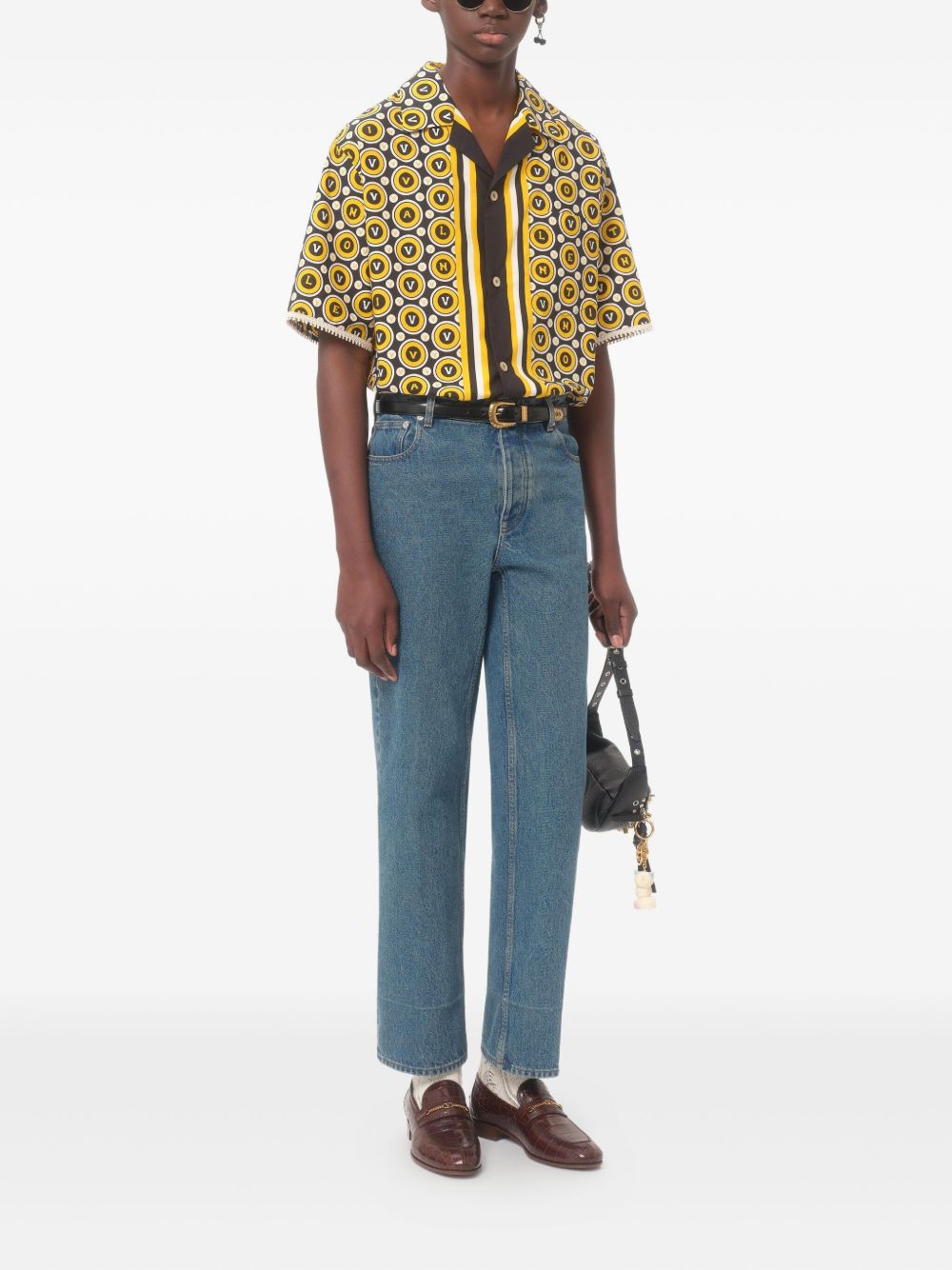 Straight-Leg Denim Jeans