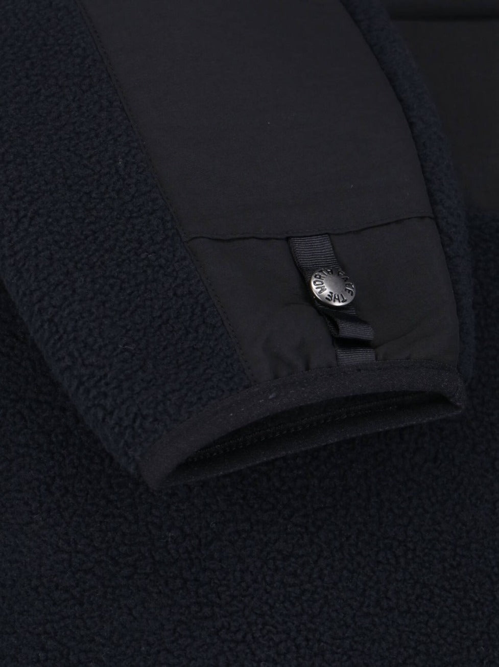 Teddy Fabric Zip Jacket With High Collar And Contrasting Details