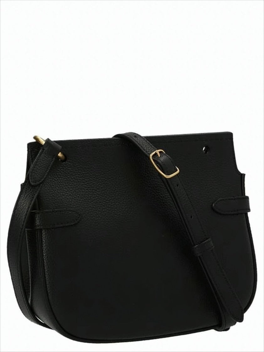 Structured Pebbled Texture Small Satchel Crossbody Bag