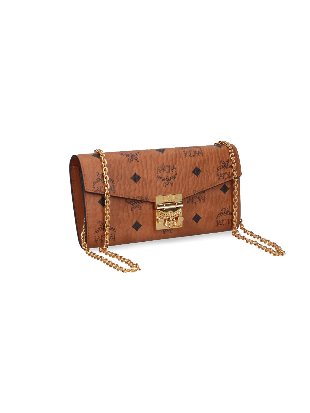 Brown Visetos Eco-Leather "Patricia" Chain Wallet