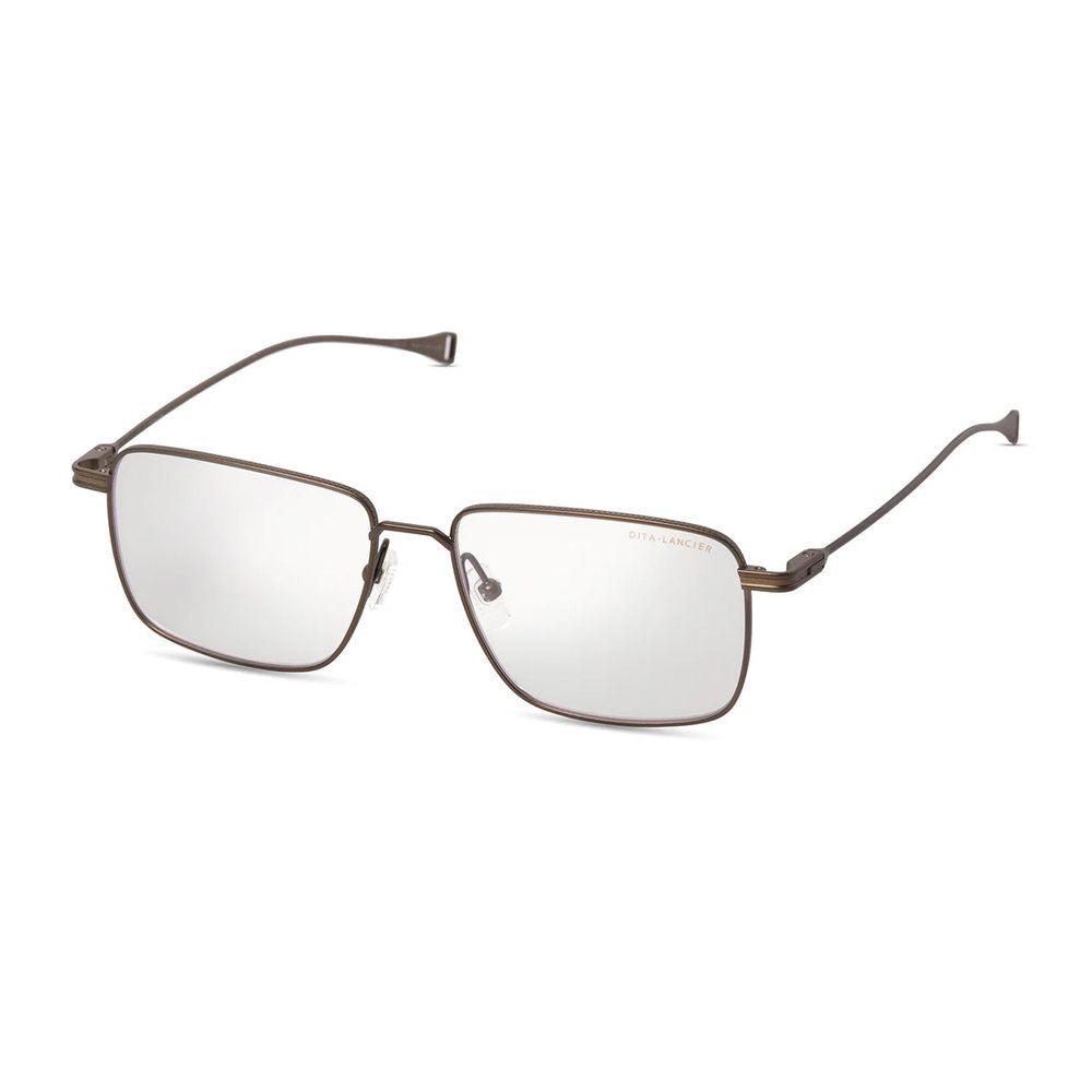 Lsa Dlx127 Architectural Square Frame Eyeglasses In Satin Black Sand