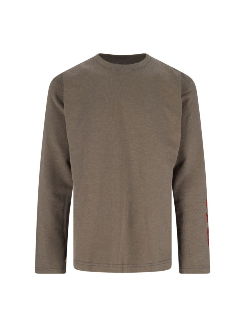 Logo Long Sleeve T-Shirt – Taupe