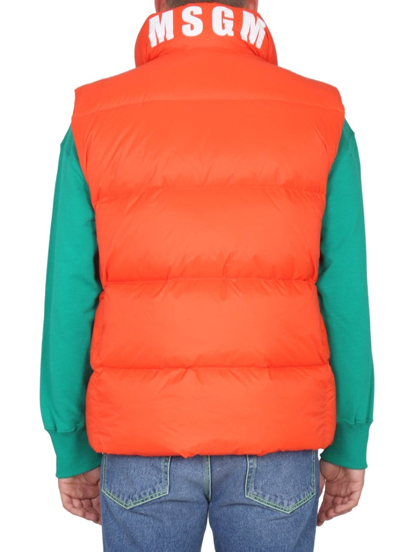 High Neck Puffer Vest