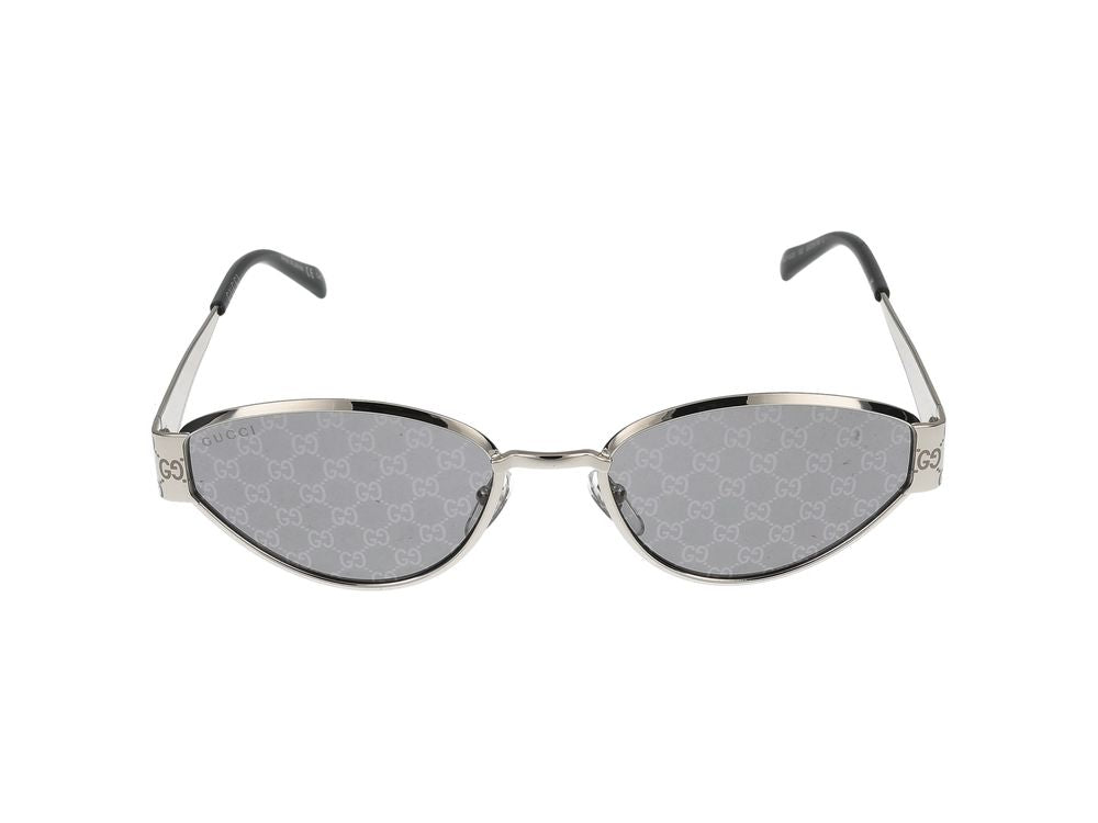 Okulary przeciwsłoneczne Gucci GG1853S 002 Silver Silver Smoke 55/19/145