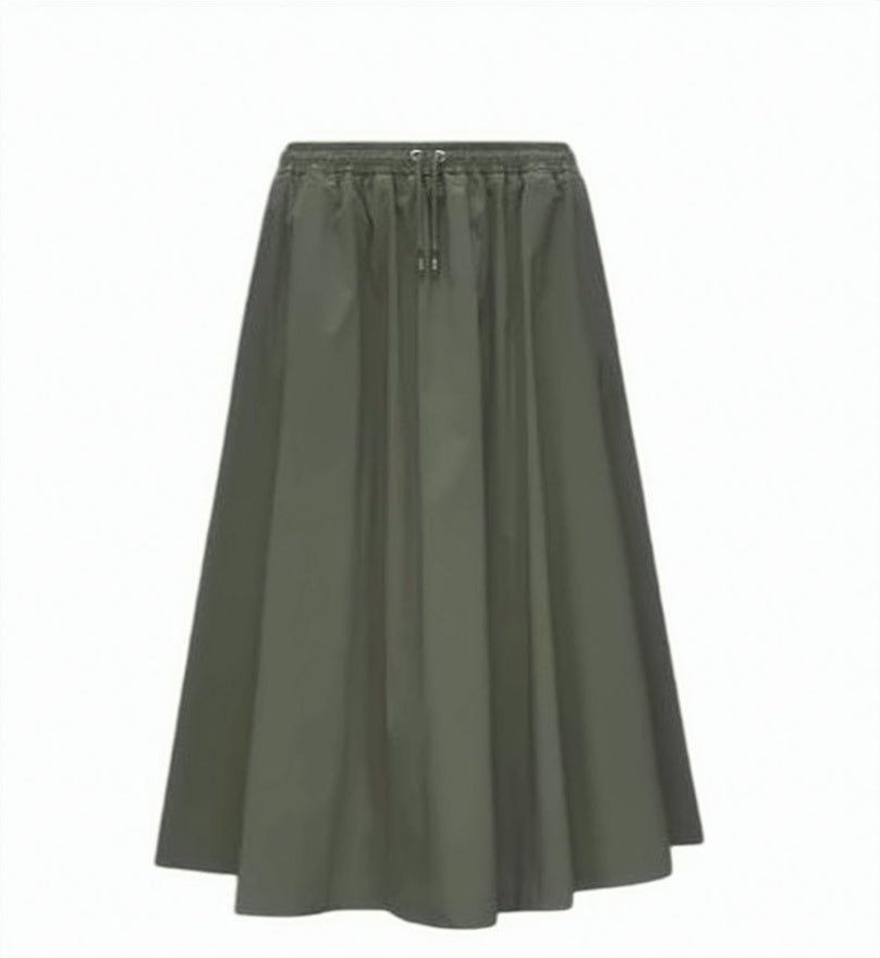 Mosella Stretch Poplin Long Skirt