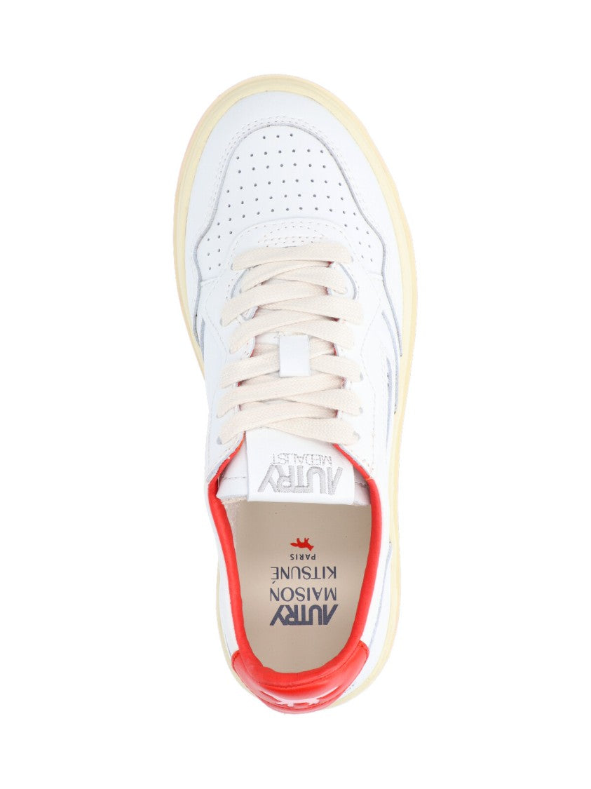 White Leather "Medialist" Sneakers