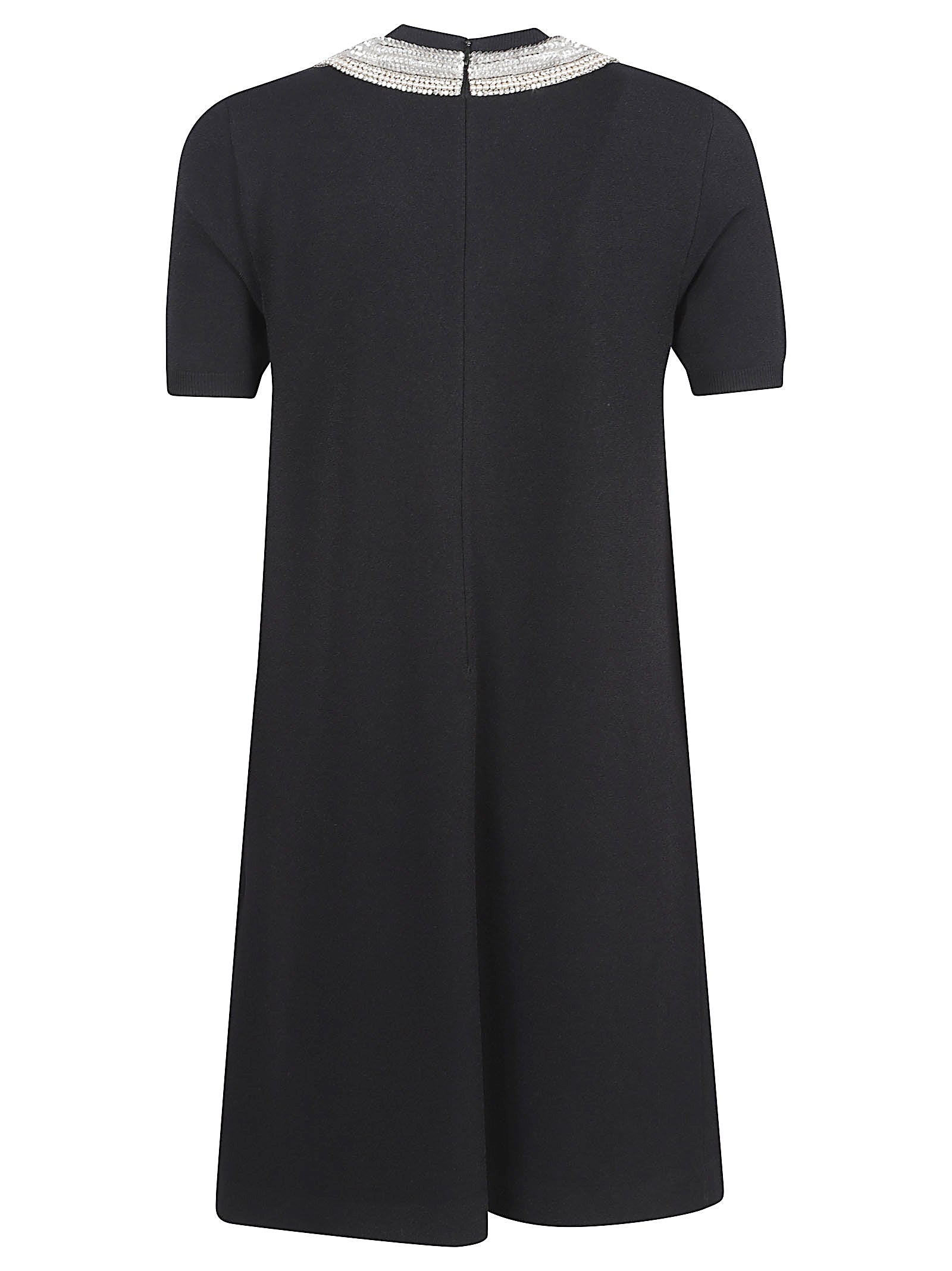 Embellished Collar Mini Dress