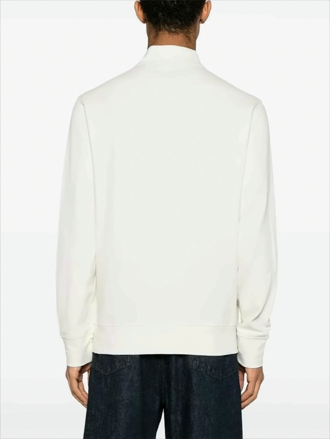 Minimalist Half-Zip Mock Neck Pullover