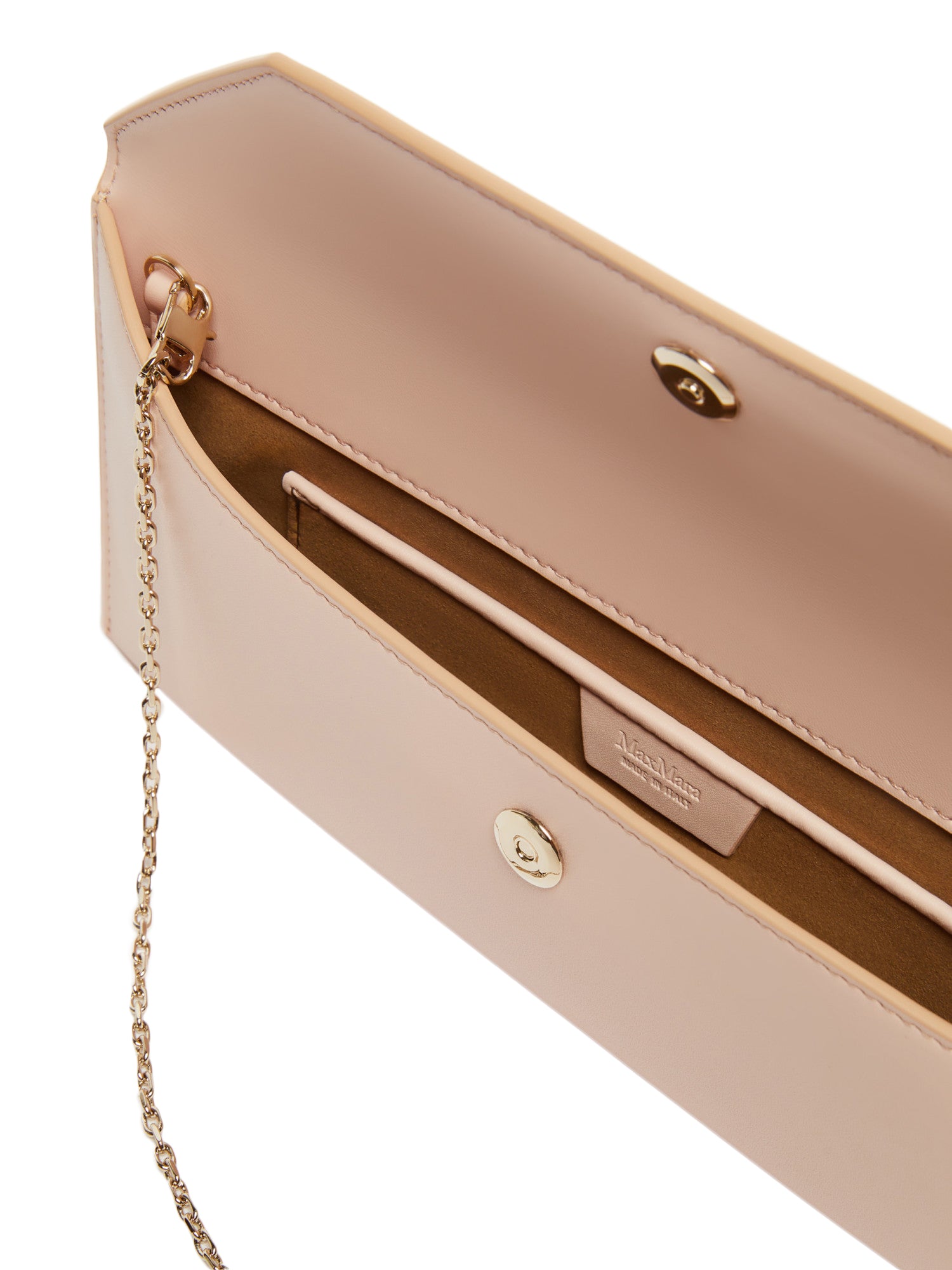 Leather Clutch with Flap Closure