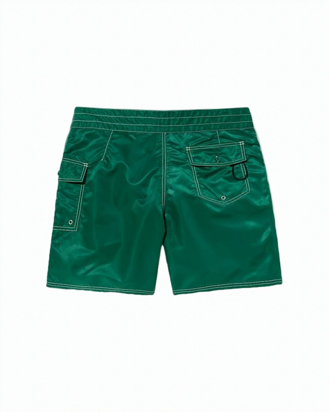 Smooth Nylon Shorts with Drawstring Waistband