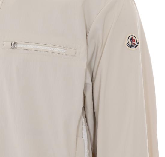 Minimalist High Collar Jacket With Zippered Details