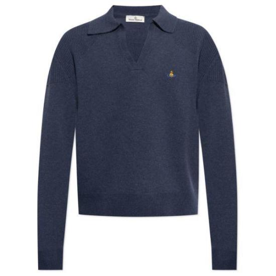 Deep V-Neck Wool and Cashmere Knit Sweater