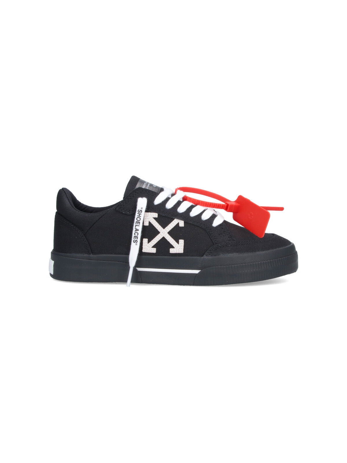 Black Arrow Logo Canvas Sneakers