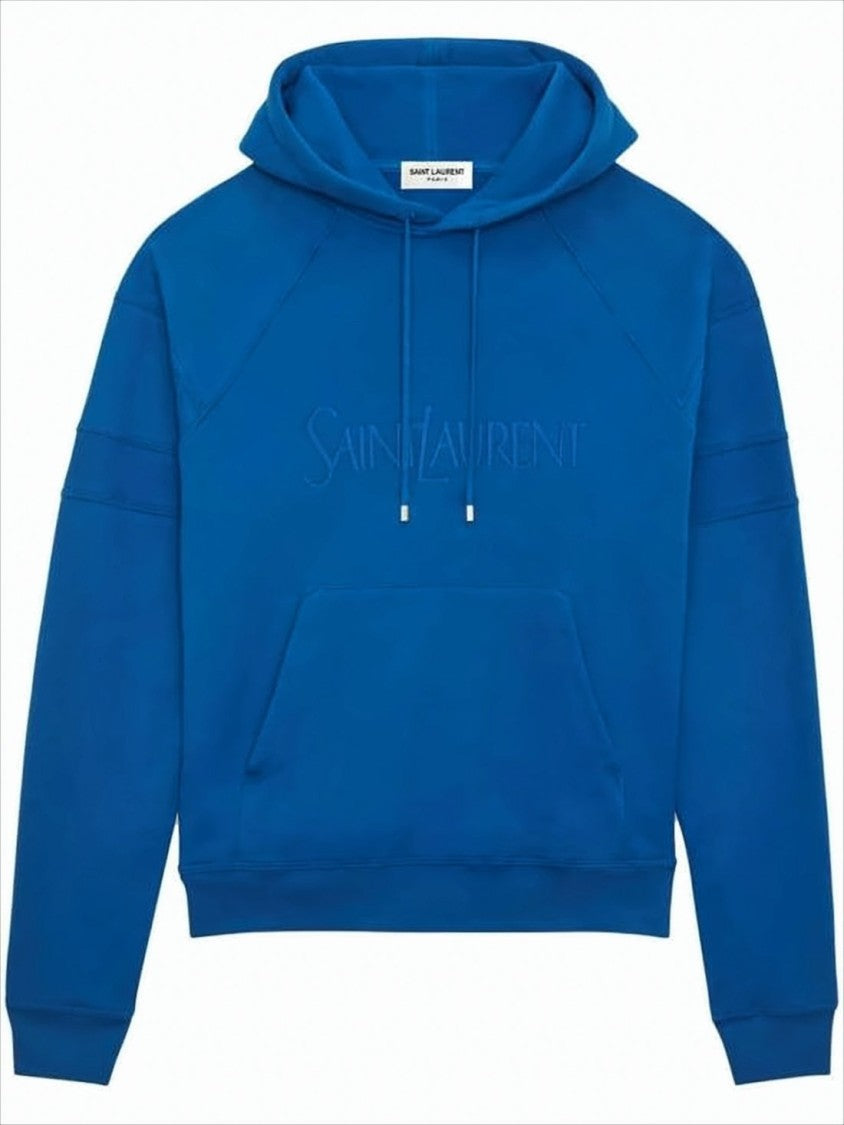 Blue Hoodie with Kangaroo Pocket