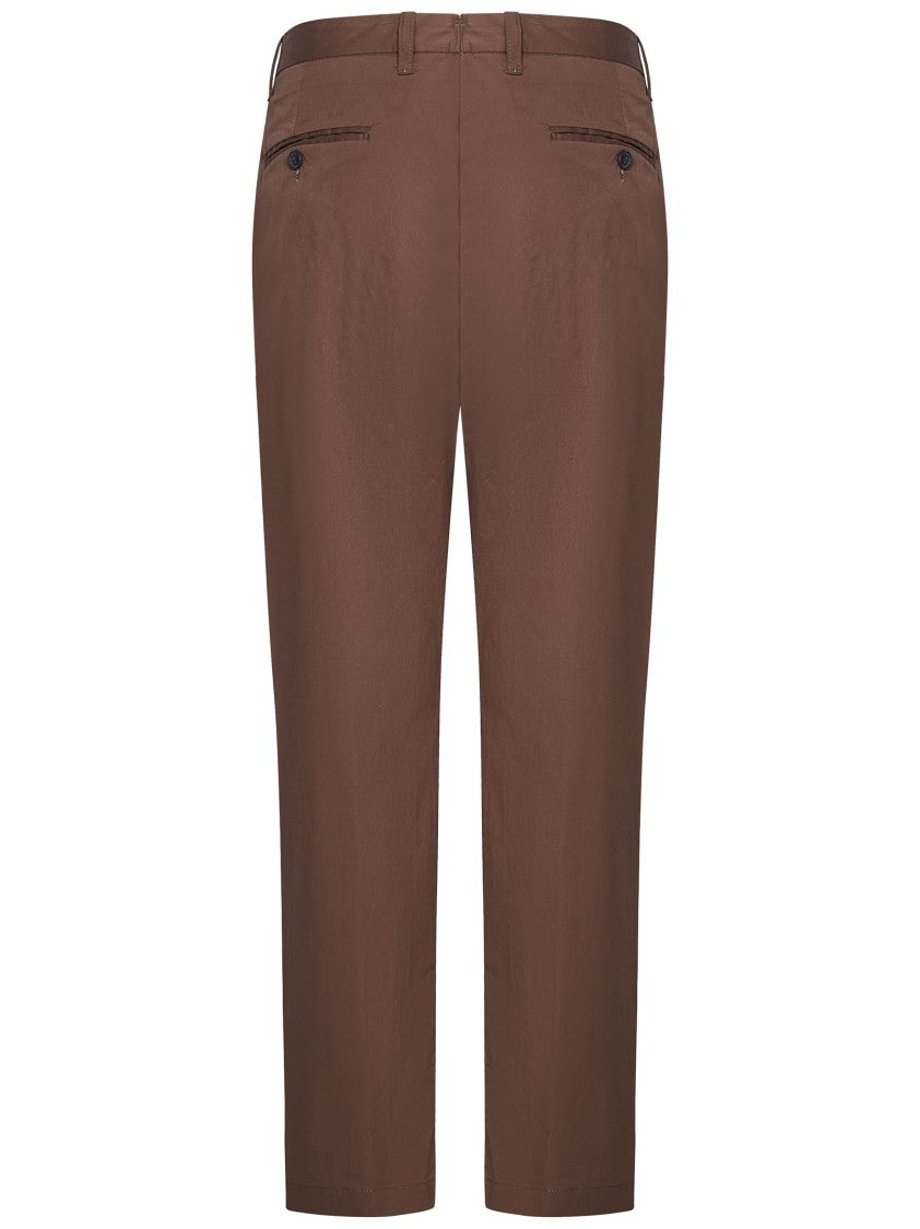 Pleated Brown Trousers