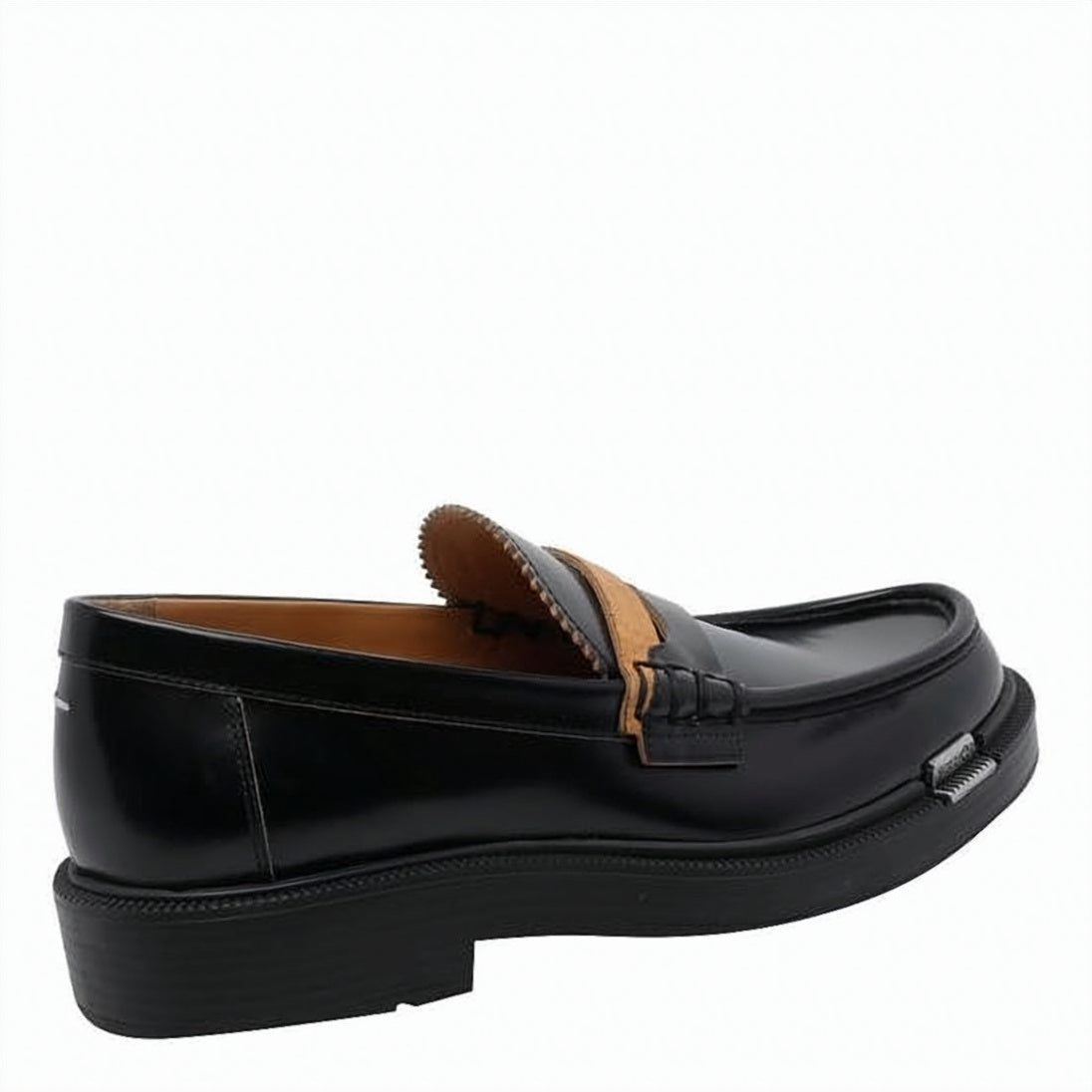 Polished Black Calf Leather Loafers