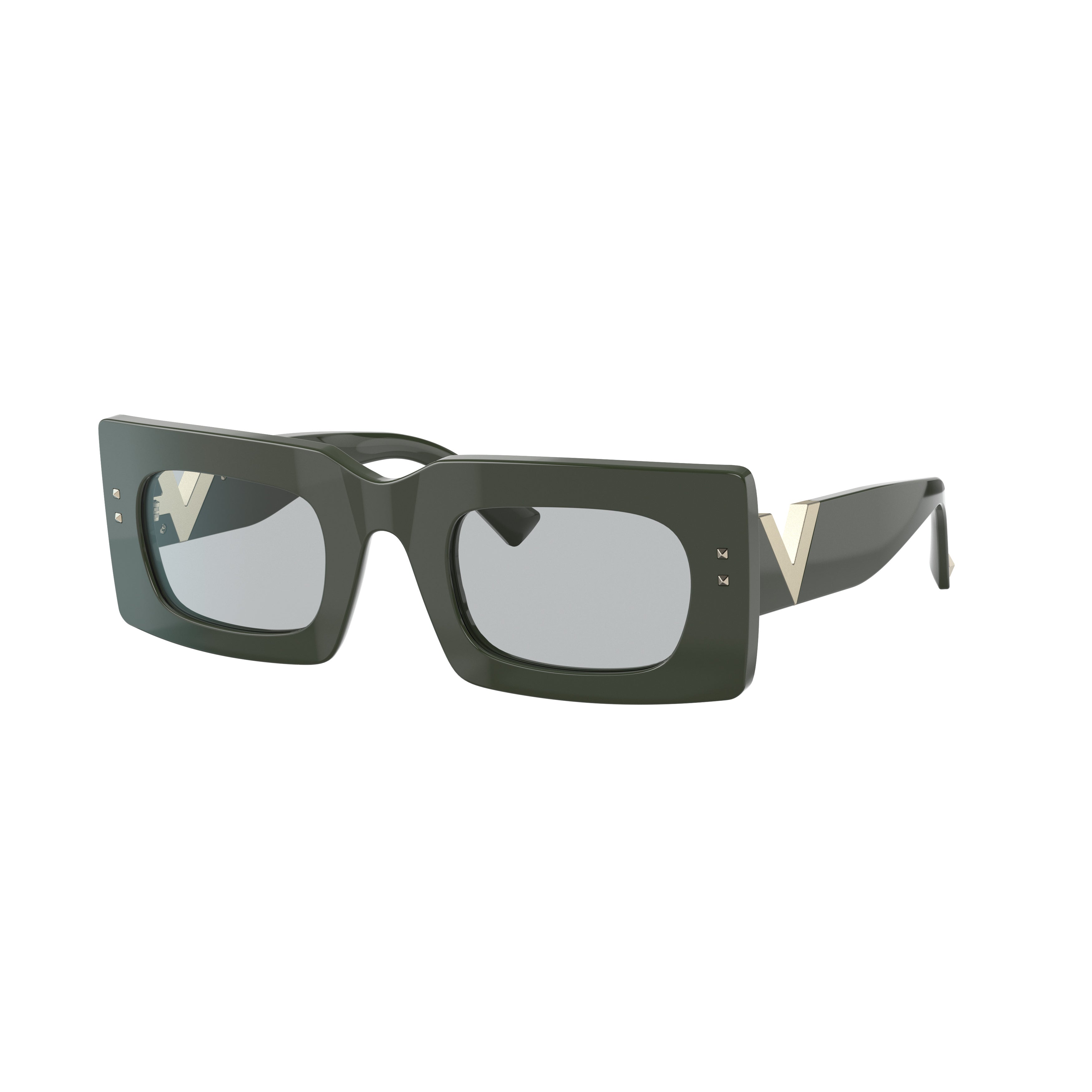 4094 Sole Rectangular Acetate Sunglasses