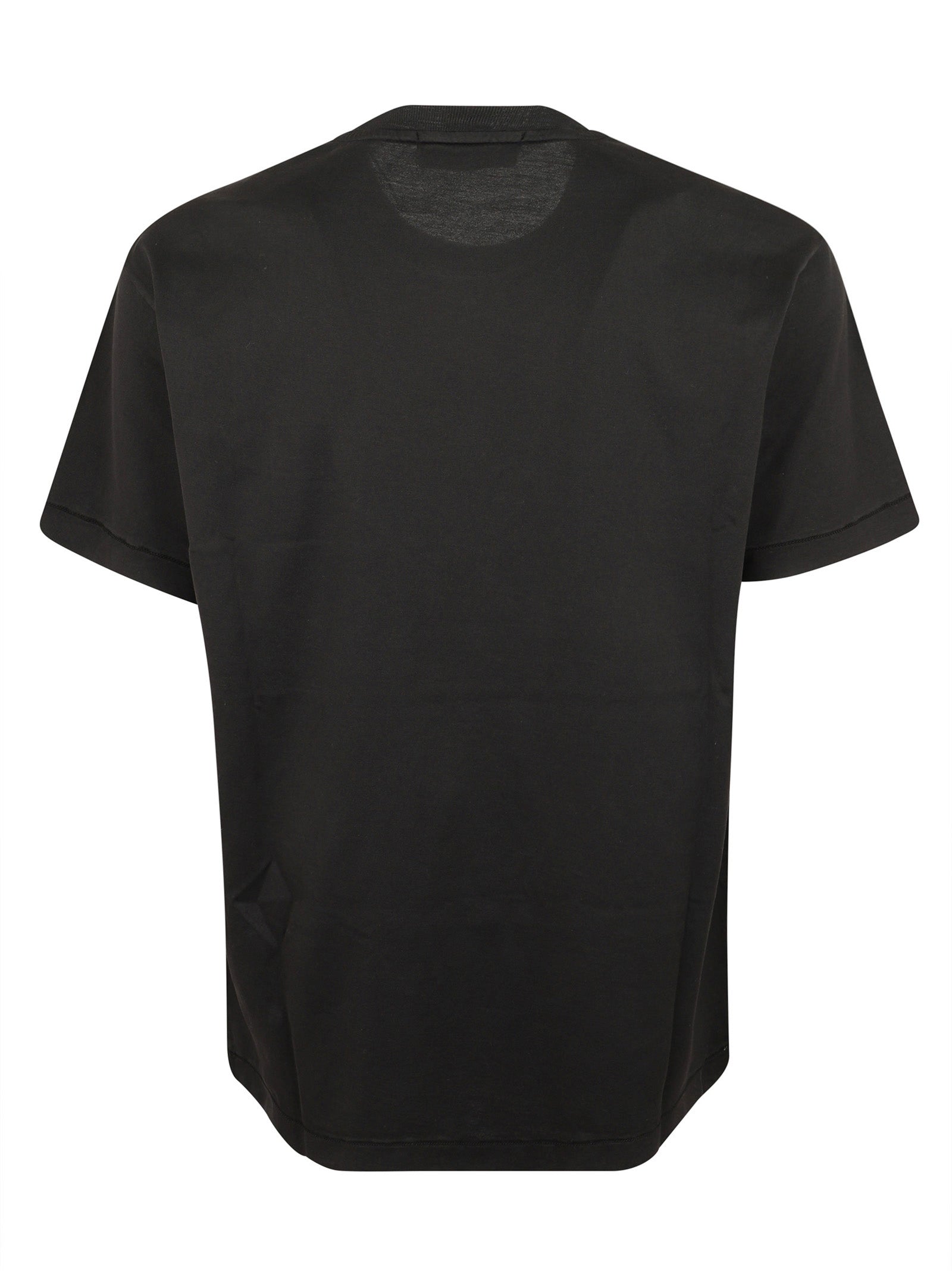 Garment-Dyed Cotton T-Shirt With Iconic Patch Detail