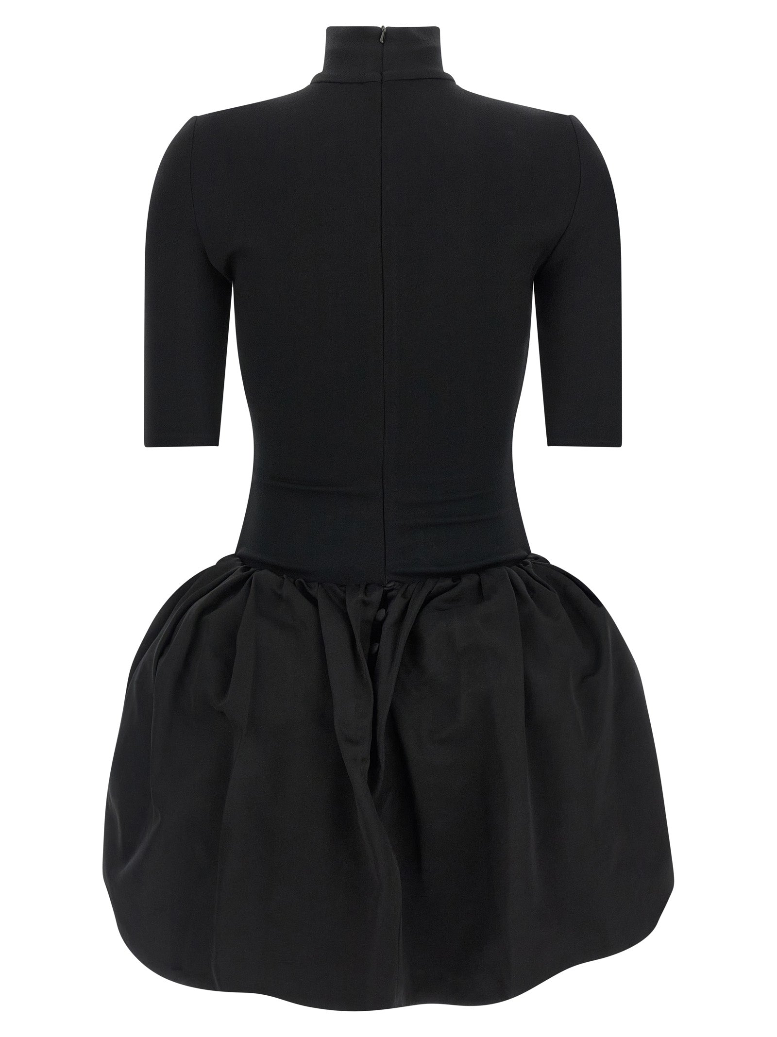 Mini Dress with High Neck