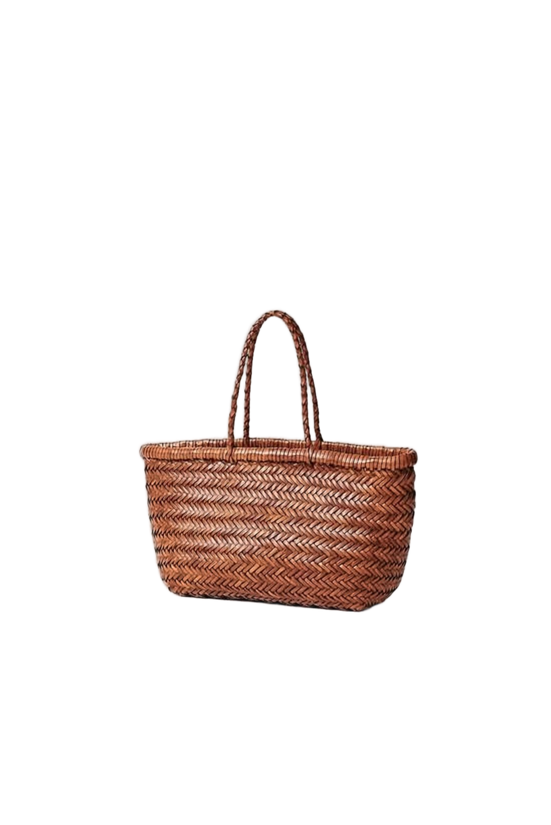 Mini Woven Buffalo Leather Tote