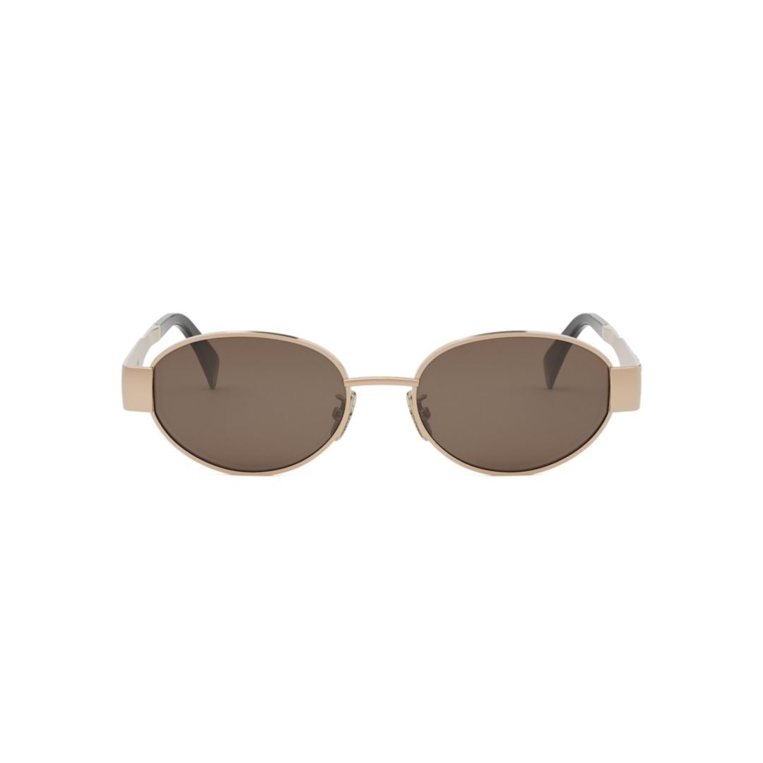 Cl40235u Matte Finish Oval Sunglasses