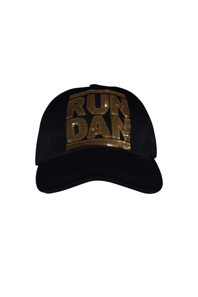 Cotton And Mesh Black Cap