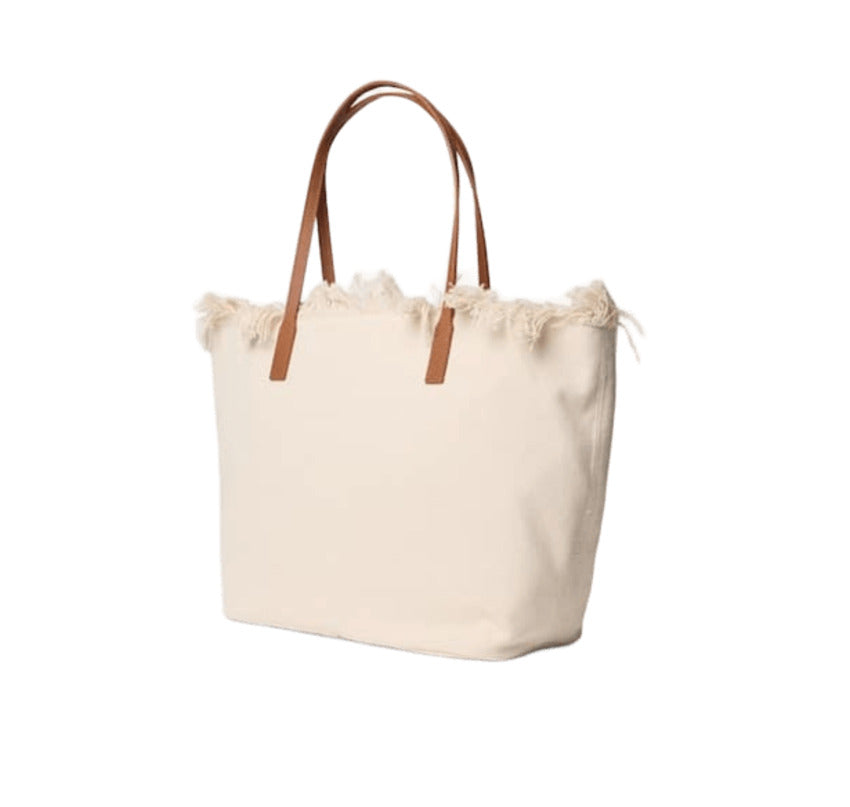 Spacious Beige Shopper Tote
