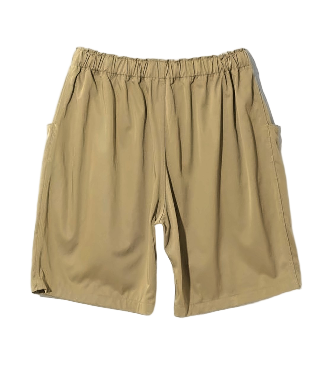 Relaxed Fit Brown Nylon Shorts