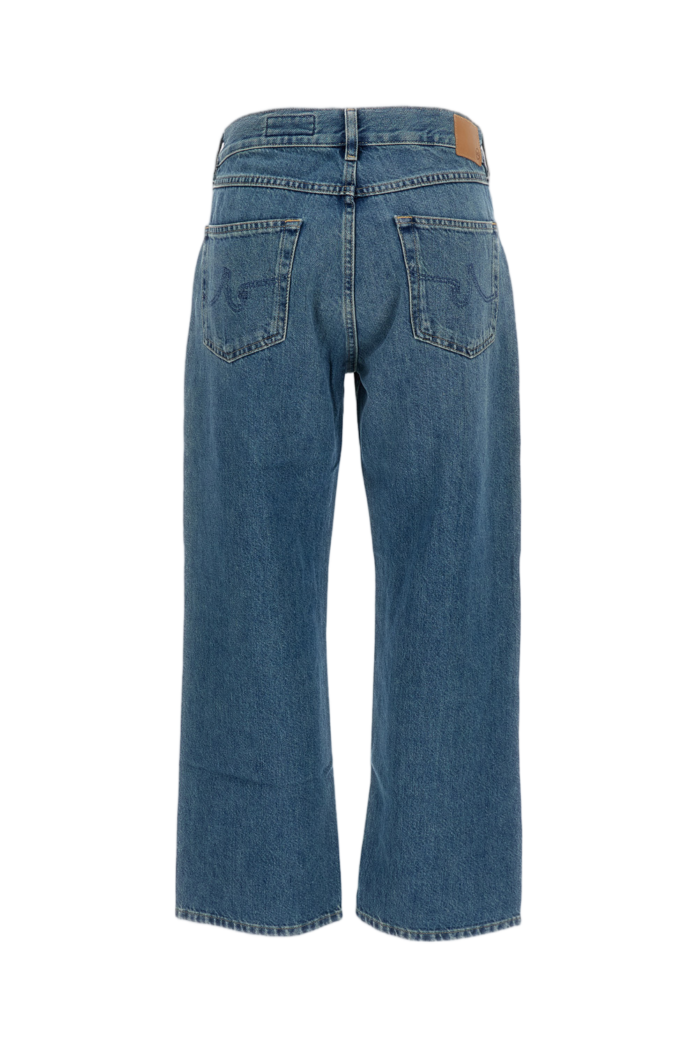 Faded Soft Denim Baggy Jeans