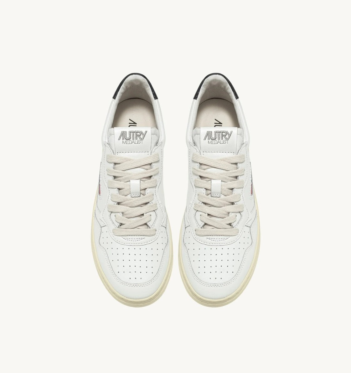 Low-Top Sneakers With Padded Collar And Contrast Details