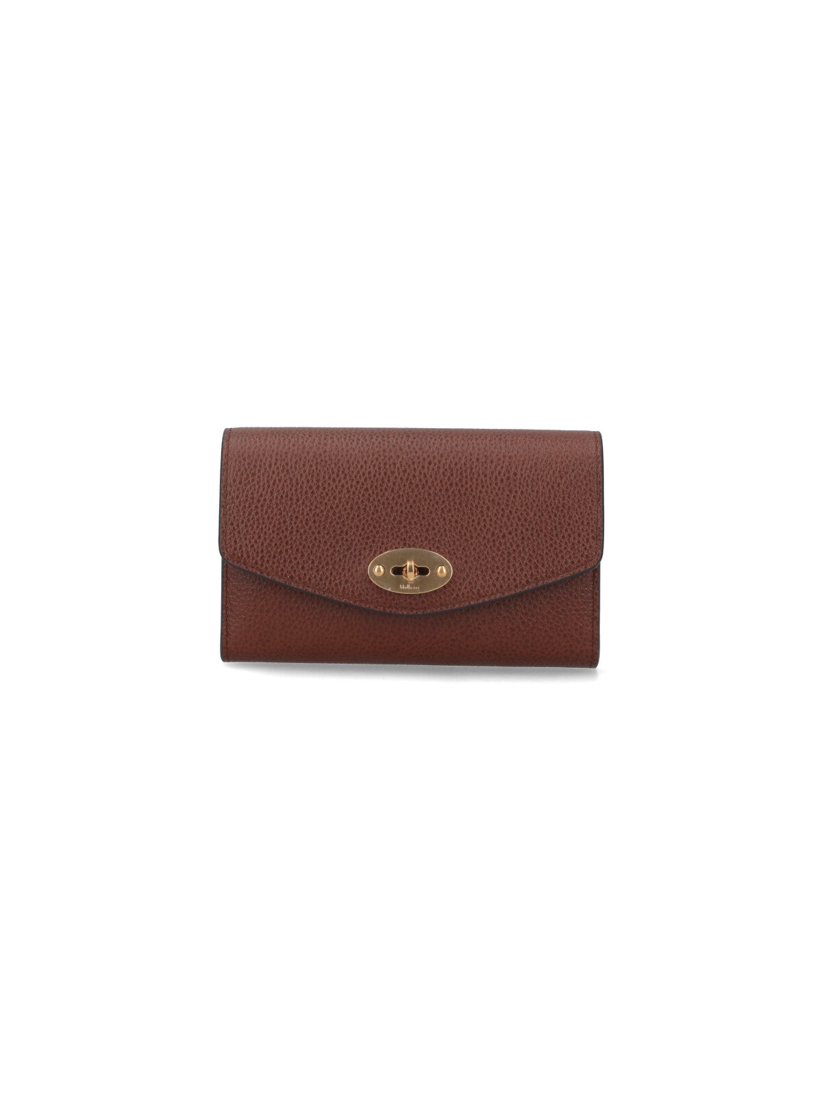 Darley Medium Wallet In Brown Pebbled Leather
