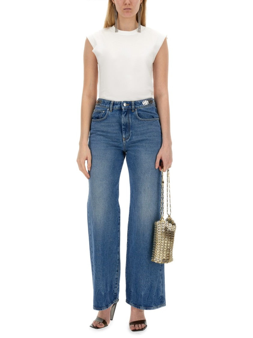 Fitted Cotton T-Shirt With Structured Sleeves