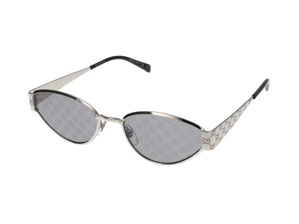 Sunglasses Gucci GG1853S 002 Silver Silver Smoke 55/19/145