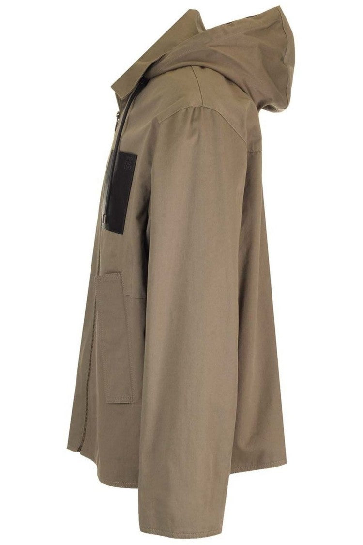 Cropped Jacket with Front Zipper Closure