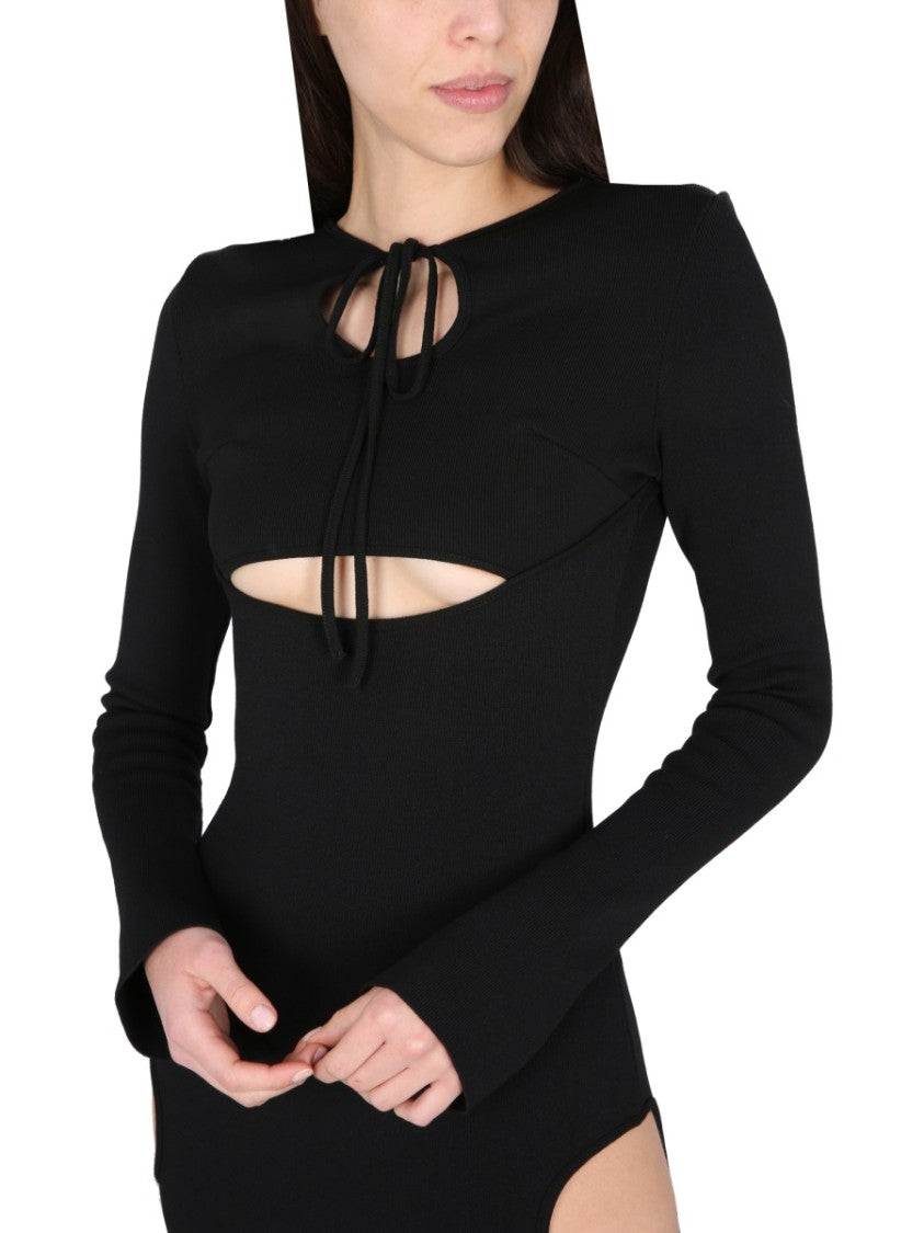 Midi Dress With Cut-Out Details