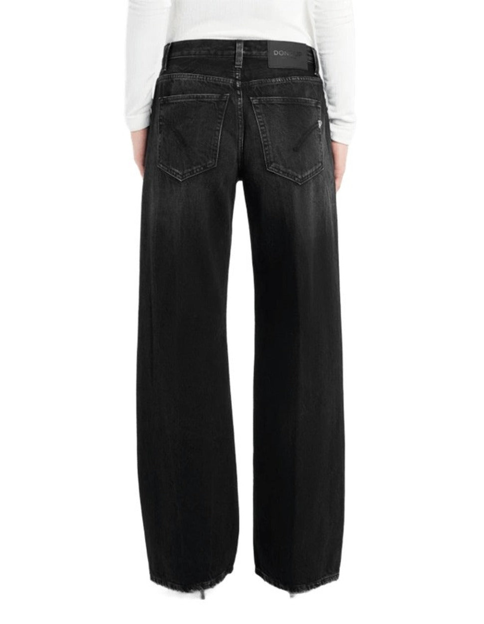 Wide Leg Black Jeans