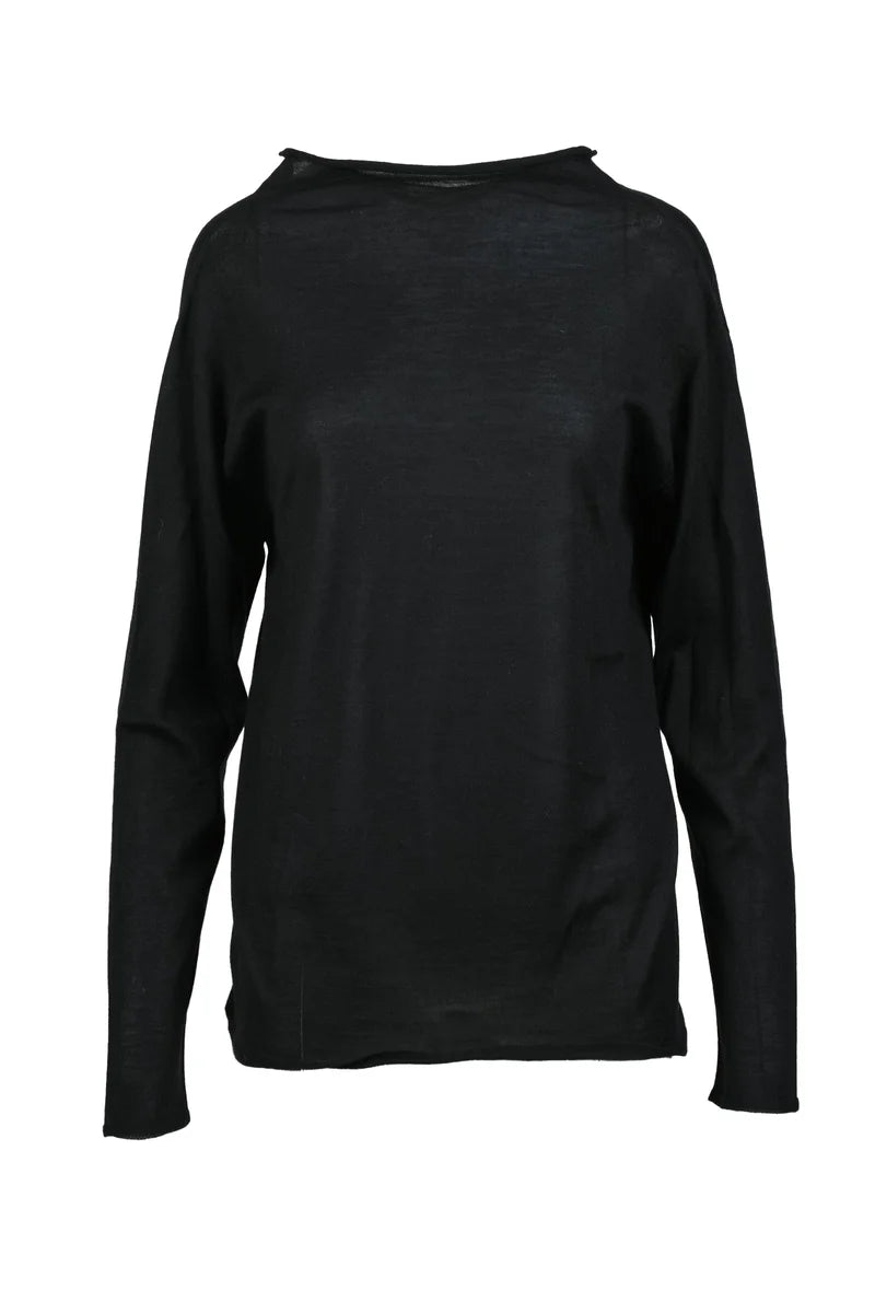 Cashmere Silk Sweater - Black