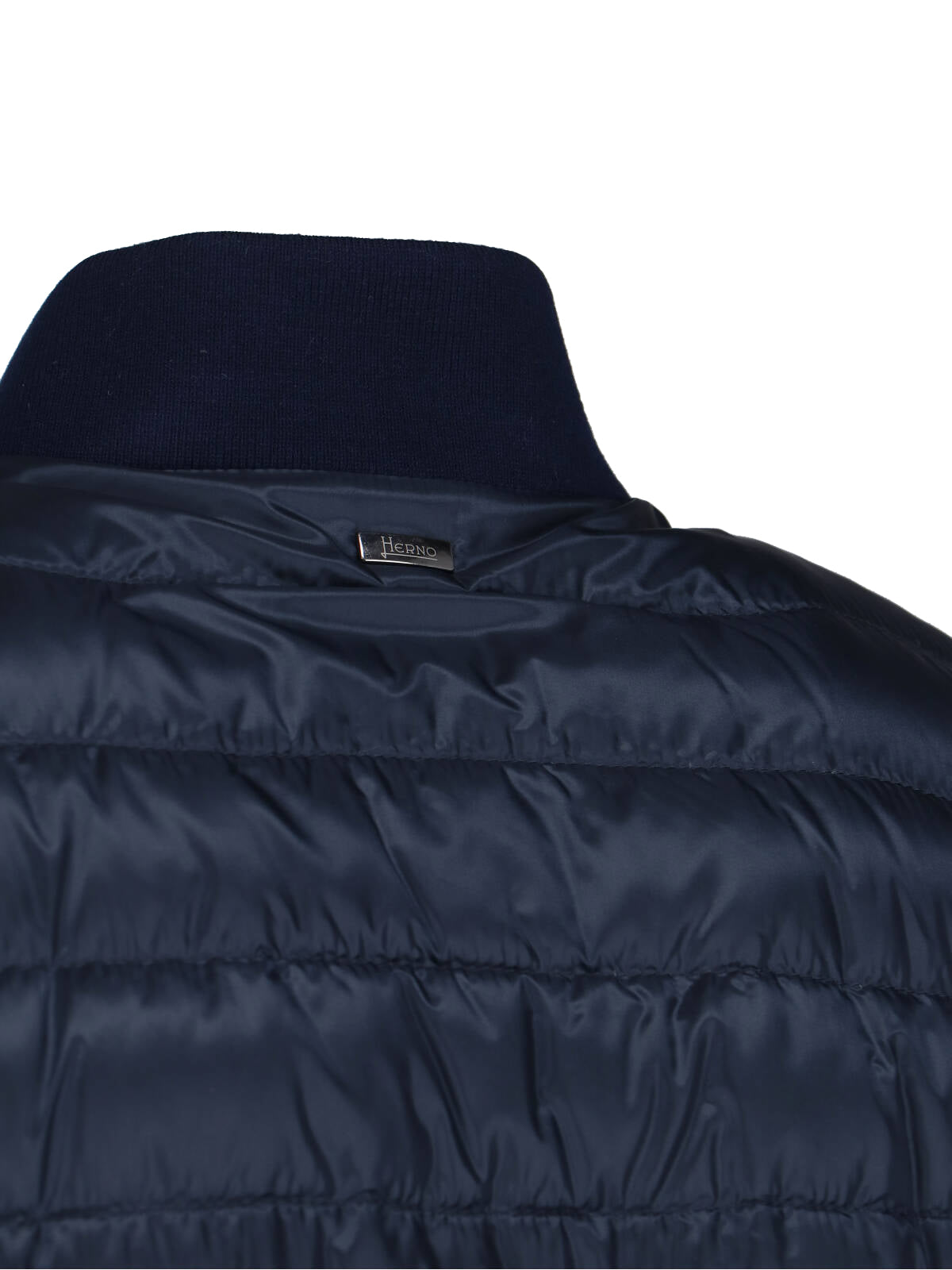 Tailored Black Casual Jacket With High Collar And Seam Detailing