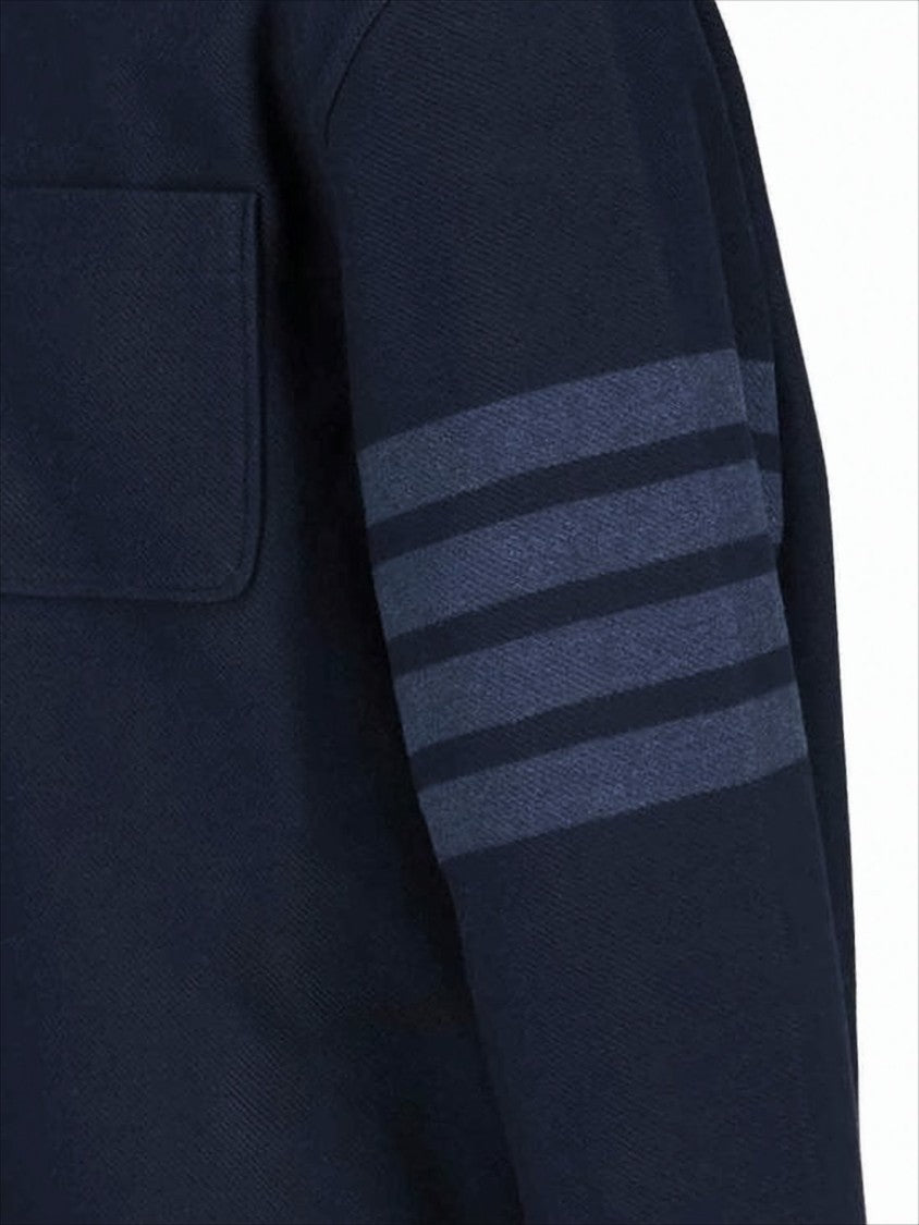 Striking Long-Sleeve Button-Down Shirt with Structured Silhouette