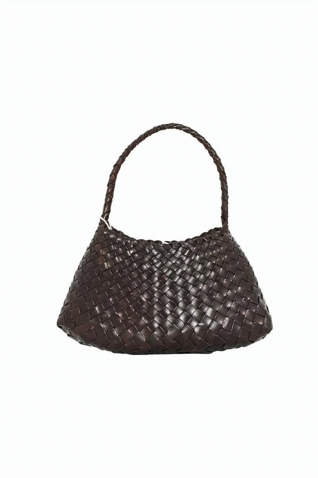 Mini Handbag with Woven Buffalo Leather