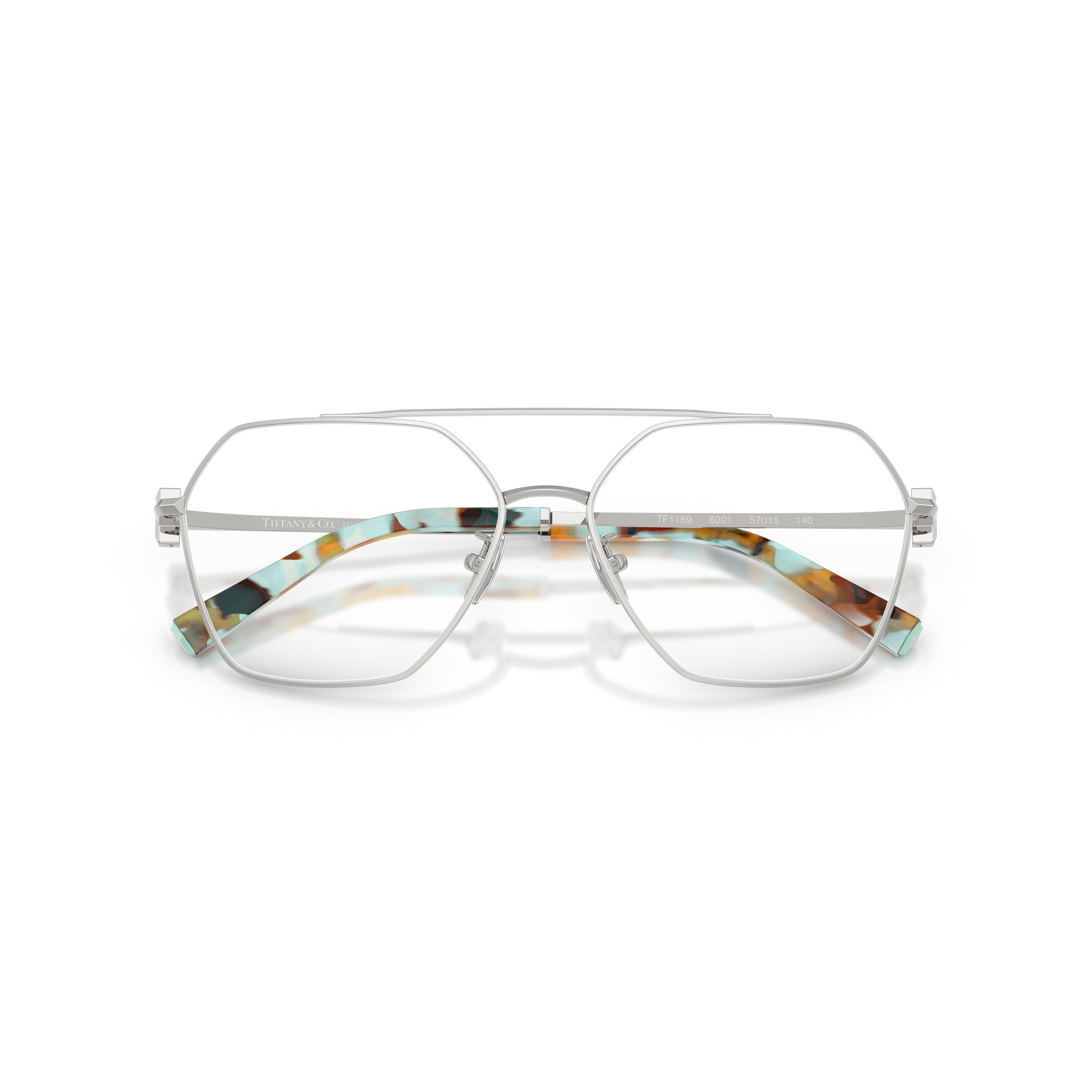0tf1169 Geometric Steel Frame Eyeglasses