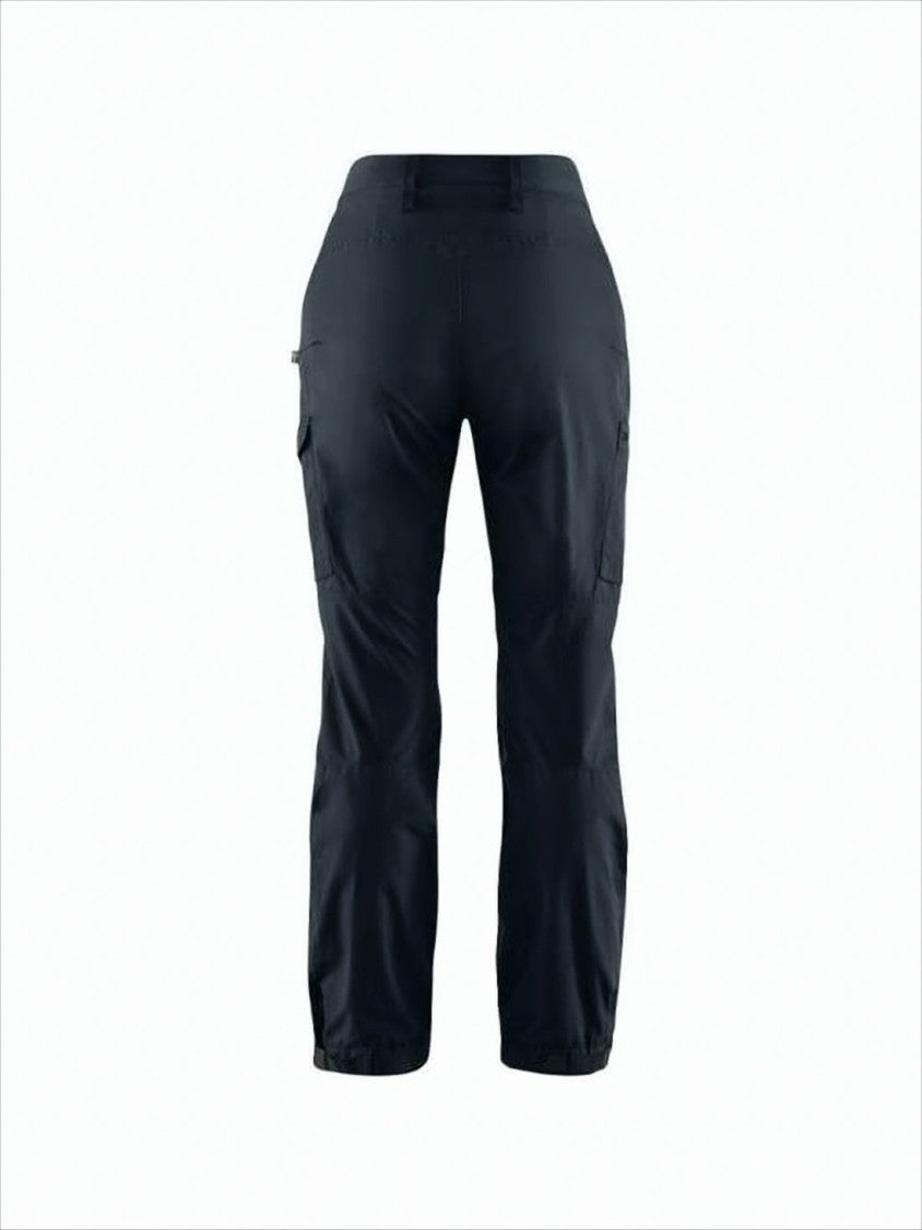 Tailored Straight Pants With Mid-Rise Waist And Cargo Pockets